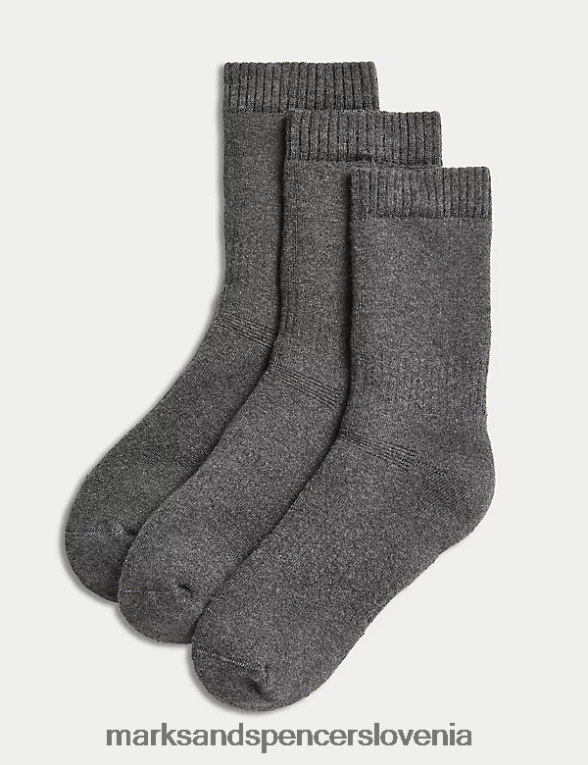 3pk termo nogavice iz mešanice bombaža siva Marks & Spencer oblačila otroci 6T8F6X7877
