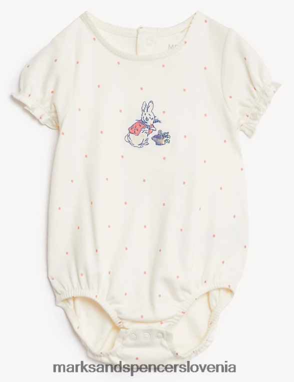 Bodi peter rabbit iz čistega bombaža iz 2 kosov roza mešanica Marks & Spencer oblačila otroci 6T8F6X7717