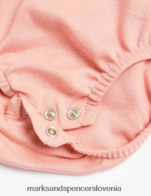 Bodi peter rabbit iz čistega bombaža iz 2 kosov roza mešanica Marks & Spencer oblačila otroci 6T8F6X7717