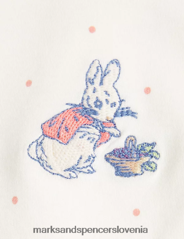 Bodi peter rabbit iz čistega bombaža iz 2 kosov roza mešanica Marks & Spencer oblačila otroci 6T8F6X7717