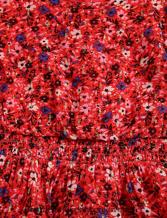 cvetlična obleka rdeča Marks & Spencer oblačila otroci 6T8F6X8879
