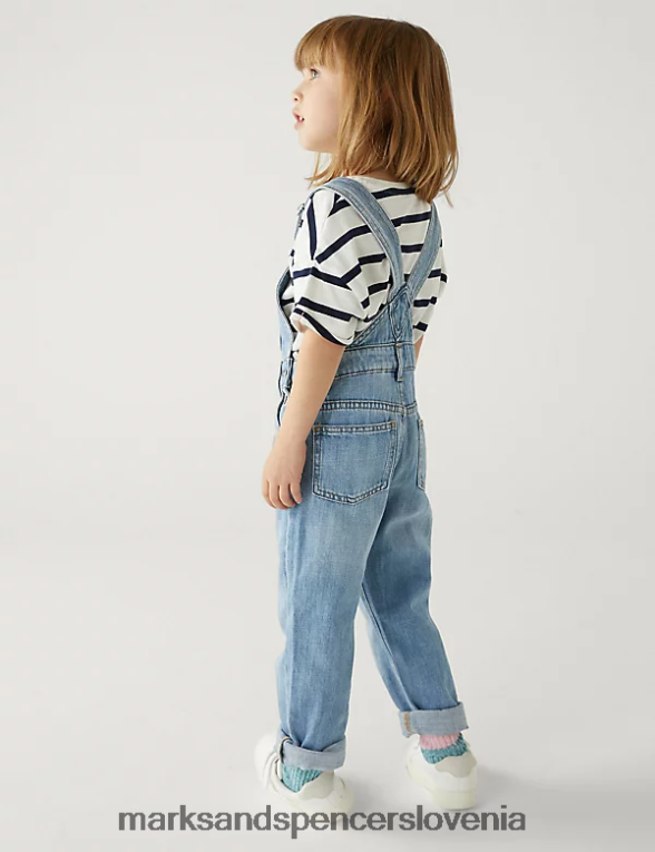 hlače iz jeansa svetlo denim Marks & Spencer oblačila otroci 6T8F6X9345