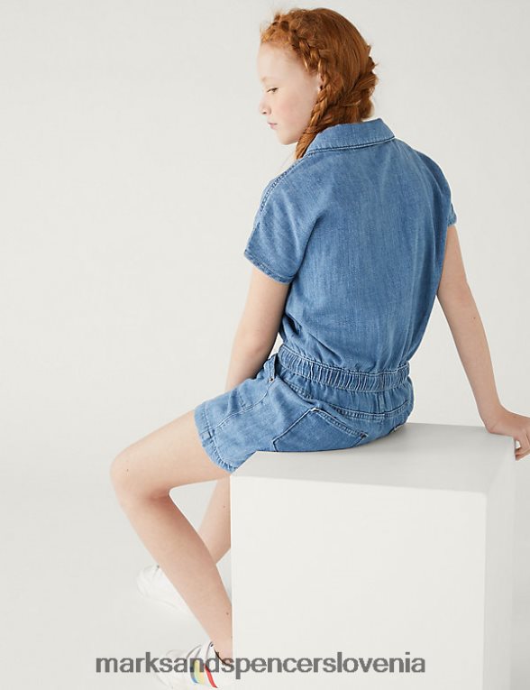 igralna obleka denim Marks & Spencer oblačila otroci 6T8F6X9670
