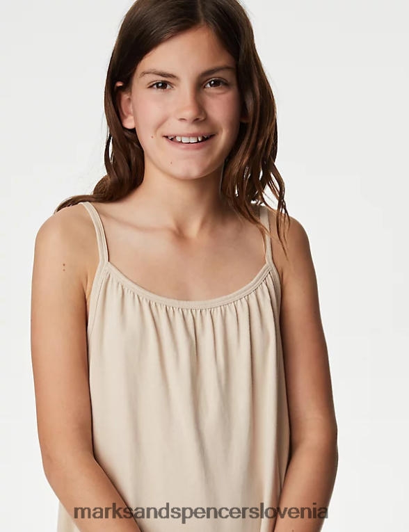 obleka iz čistega bombaža nevtralen Marks & Spencer oblačila otroci 6T8F6X9497