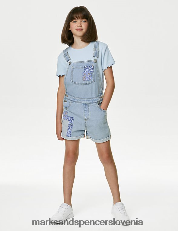 patchwork hlače denim Marks & Spencer oblačila otroci 6T8F6X9316