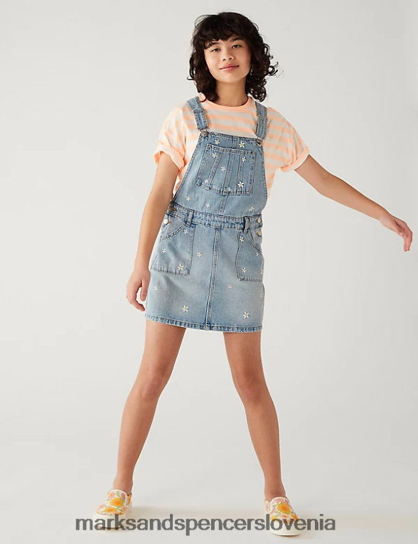 vezene marjetice denim Marks & Spencer oblačila otroci 6T8F6X9817
