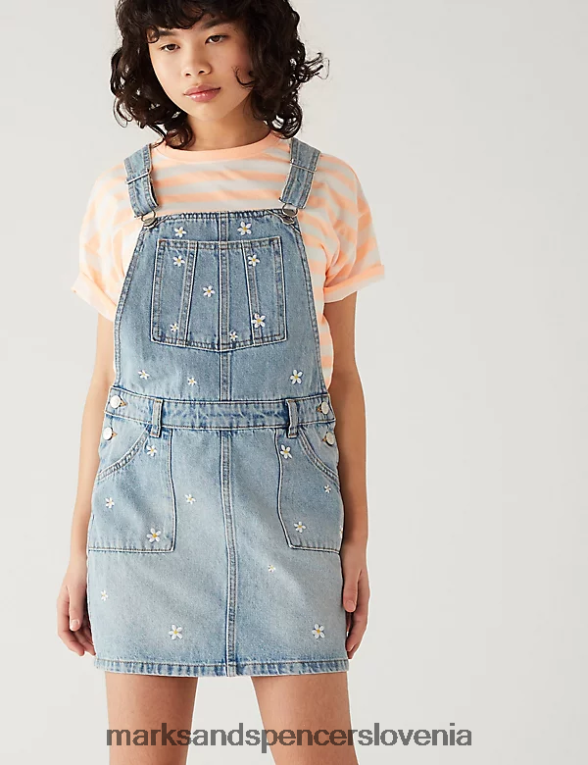 vezene marjetice denim Marks & Spencer oblačila otroci 6T8F6X9817