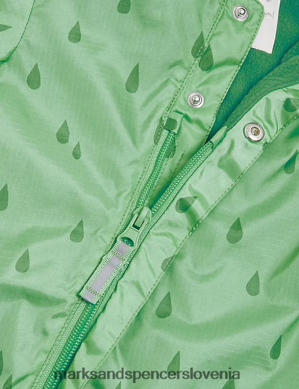 žaba puddlesuit s kapuco zelena mešanica Marks & Spencer oblačila otroci 6T8F6X7453