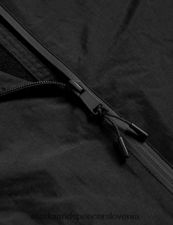anorak s kapuco v nevihtni obleki Črna Marks & Spencer oblačila otroci 6T8F6X8116