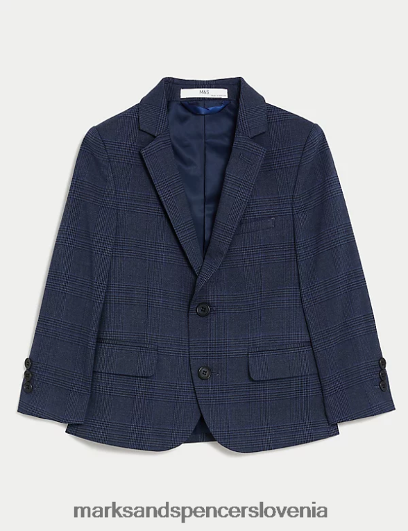 karirasti suknjič mornarica Marks & Spencer oblačila otroci 6T8F6X7984