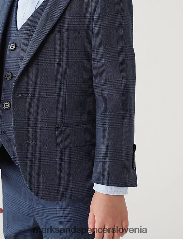 karirasti suknjič mornarica Marks & Spencer oblačila otroci 6T8F6X7984