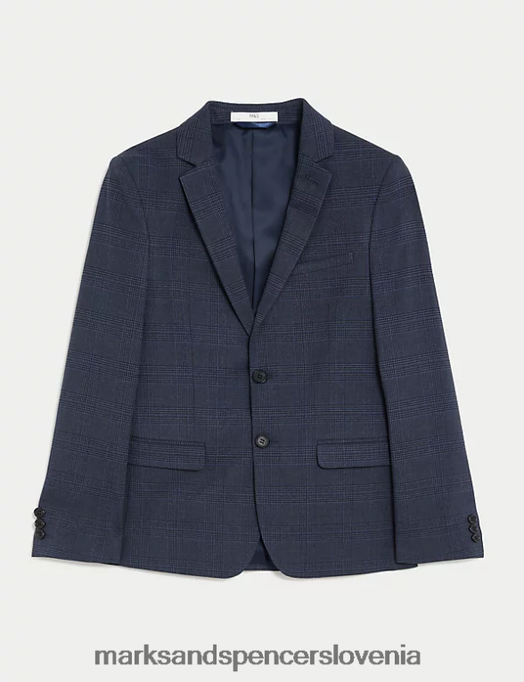 karirasti suknjič mornarica Marks & Spencer oblačila otroci 6T8F6X8088