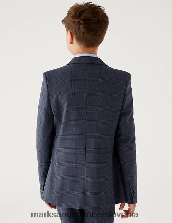 karirasti suknjič mornarica Marks & Spencer oblačila otroci 6T8F6X8088