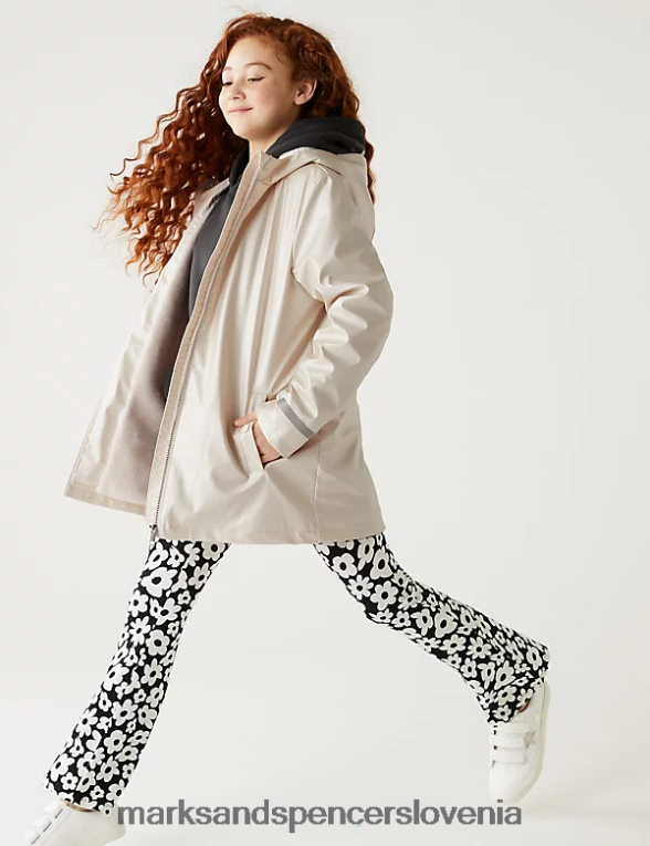 kovinski ribiški plašč stormwear krema Marks & Spencer oblačila otroci 6T8F6X9516