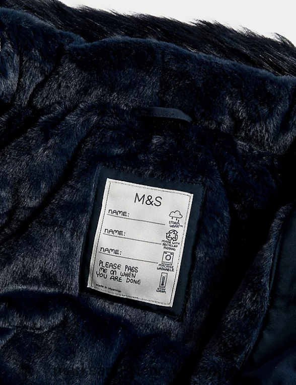 nevihtna parka mornarica Marks & Spencer oblačila otroci 6T8F6X9537
