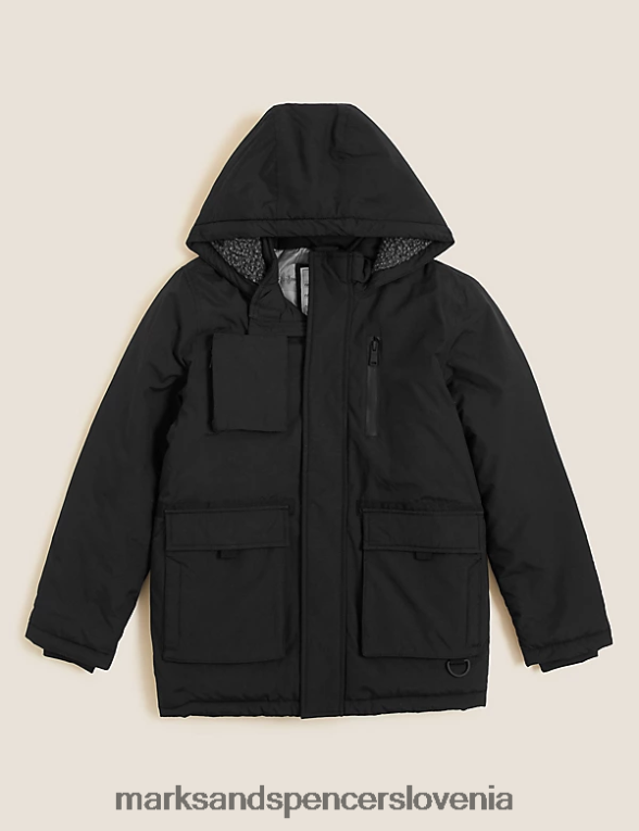 nevihtna parka Črna Marks & Spencer oblačila otroci 6T8F6X8761