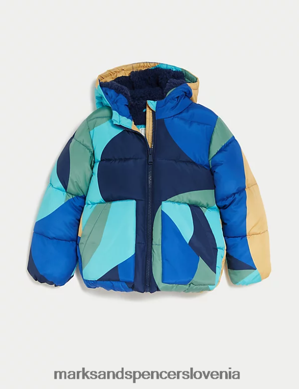 podložen plašč s potiskom stormwear multi Marks & Spencer oblačila otroci 6T8F6X8067