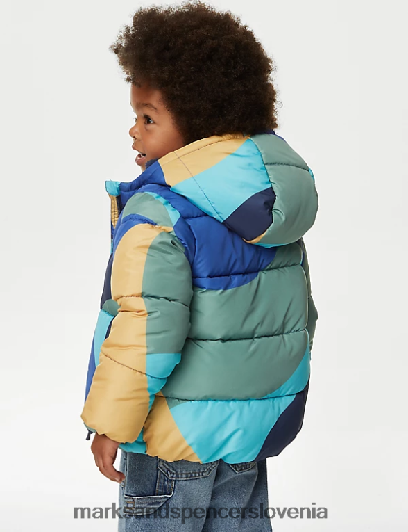podložen plašč s potiskom stormwear multi Marks & Spencer oblačila otroci 6T8F6X8067
