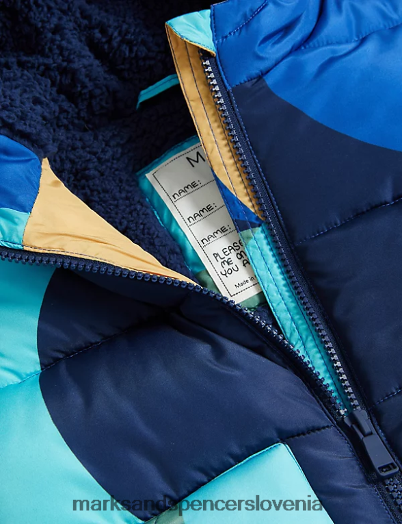 podložen plašč s potiskom stormwear multi Marks & Spencer oblačila otroci 6T8F6X8067