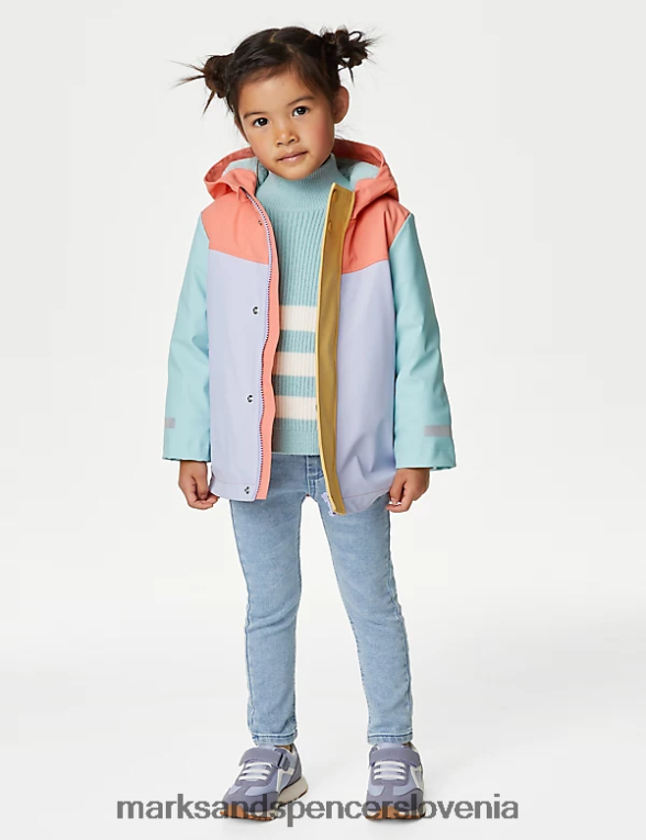 ribiški plašč s kapuco stormwear multi Marks & Spencer oblačila otroci 6T8F6X8903