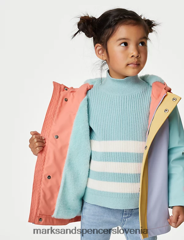 ribiški plašč s kapuco stormwear multi Marks & Spencer oblačila otroci 6T8F6X8903