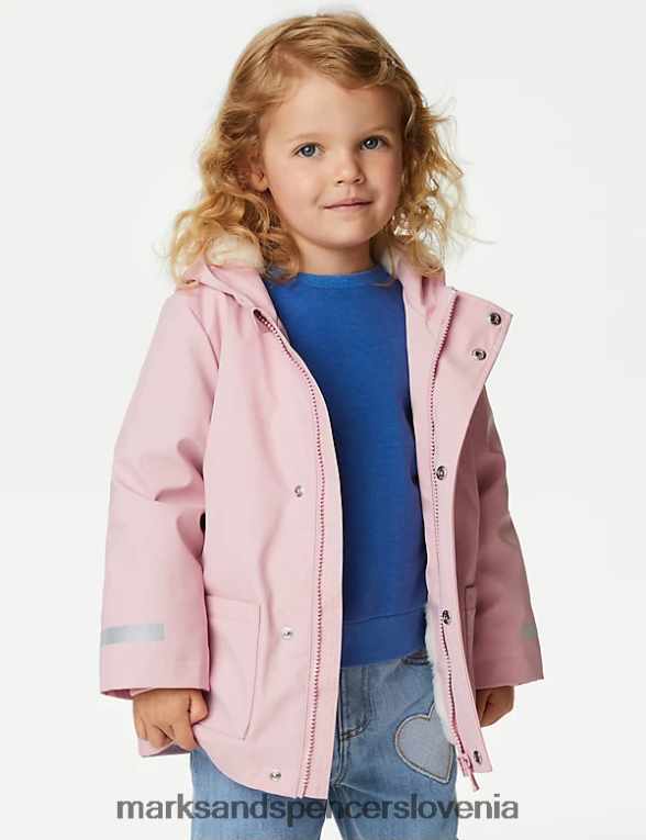 ribiški plašč s kapuco stormwear roza Marks & Spencer oblačila otroci 6T8F6X8852