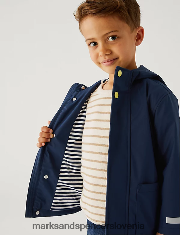 ribiški plašč stormwear mornarica Marks & Spencer oblačila otroci 6T8F6X8277