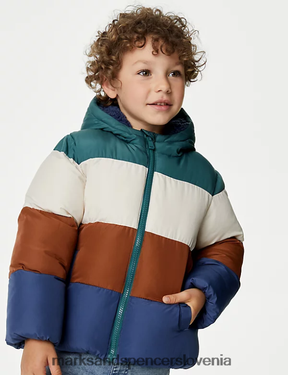 stormwear borg podložen podložen plašč multi Marks & Spencer oblačila otroci 6T8F6X8033