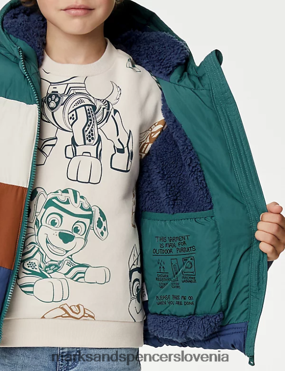 stormwear borg podložen podložen plašč multi Marks & Spencer oblačila otroci 6T8F6X8033