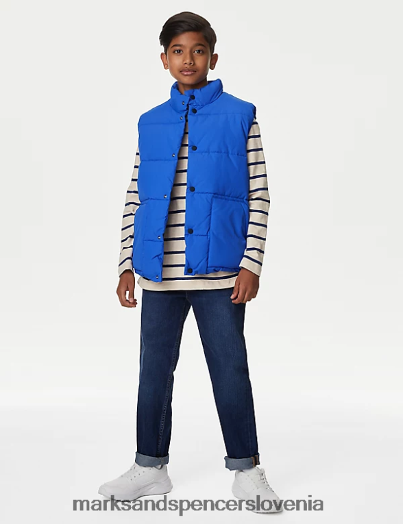 stormwear borg podložena jopica modra Marks & Spencer oblačila otroci 6T8F6X8191