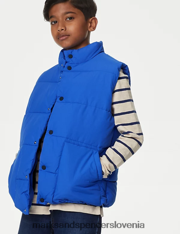stormwear borg podložena jopica modra Marks & Spencer oblačila otroci 6T8F6X8191