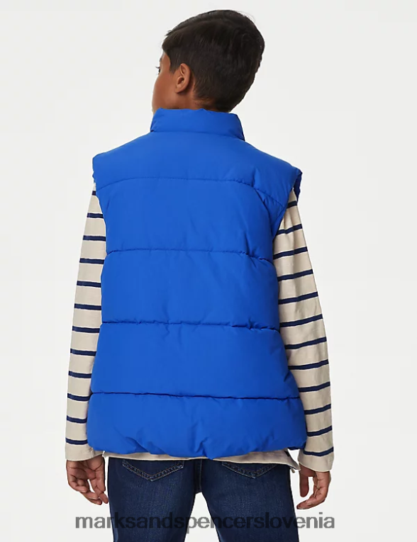 stormwear borg podložena jopica modra Marks & Spencer oblačila otroci 6T8F6X8191