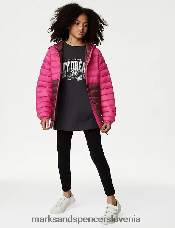 stormwear lahek podložen plašč roza mešanica Marks & Spencer oblačila otroci 6T8F6X9450