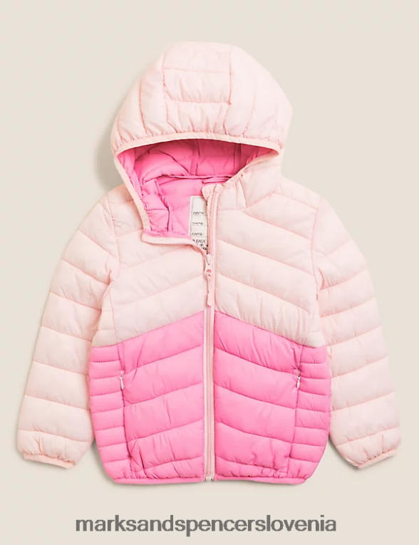 stormwear lahek podložen plašč roza mešanica Marks & Spencer oblačila otroci 6T8F6X9750