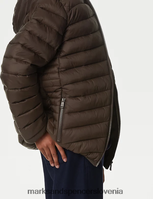 stormwear lahka podložena jakna rjav Marks & Spencer oblačila otroci 6T8F6X8259