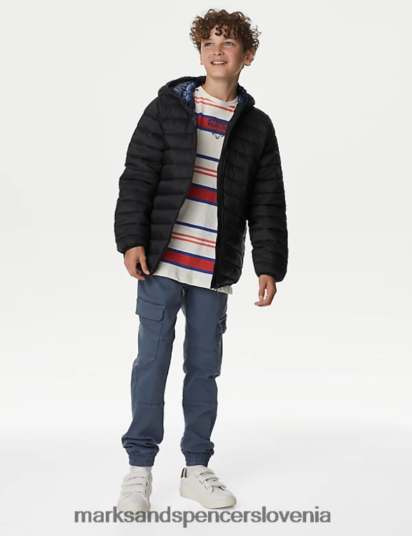 stormwear lahka podložena jakna Črna Marks & Spencer oblačila otroci 6T8F6X8257
