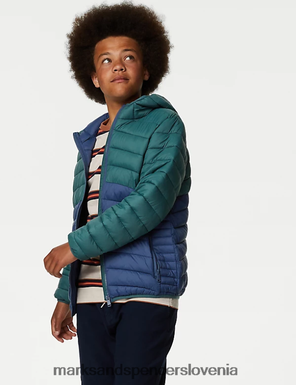 stormwear lahka podložena jakna zelena mešanica Marks & Spencer oblačila otroci 6T8F6X8256