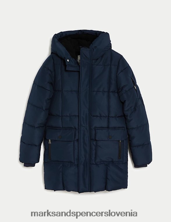 stormwear podložen dežni plašč s parangalom mornarica Marks & Spencer oblačila otroci 6T8F6X8132