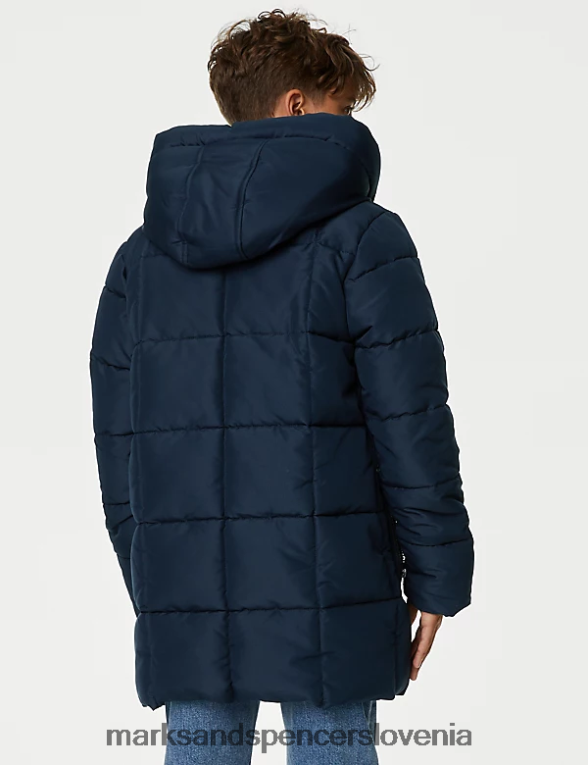 stormwear podložen dežni plašč s parangalom mornarica Marks & Spencer oblačila otroci 6T8F6X8132