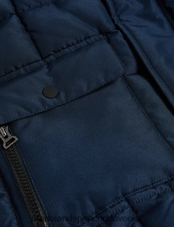 stormwear podložen dežni plašč s parangalom mornarica Marks & Spencer oblačila otroci 6T8F6X8132