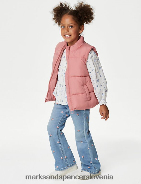 stormwear podložena jopica roza roza Marks & Spencer oblačila otroci 6T8F6X9601