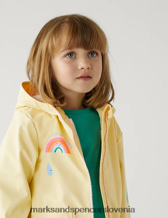 stormwear potiskan dežni plašč 3 v 1 rumena Marks & Spencer oblačila otroci 6T8F6X9149