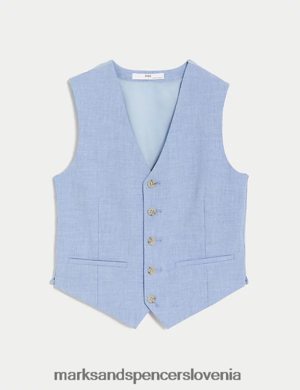 telovnik za obleko nežno modra Marks & Spencer oblačila otroci 6T8F6X8000
