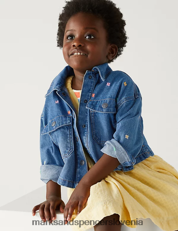 vezen suknjič denim Marks & Spencer oblačila otroci 6T8F6X9821