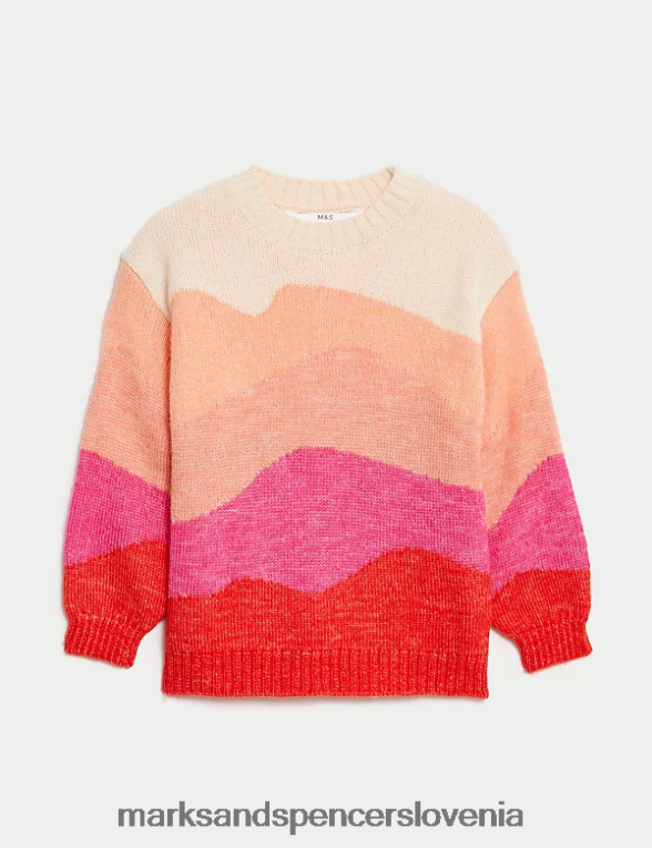 abstrakten pleten pulover multi Marks & Spencer oblačila otroci 6T8F6X9103