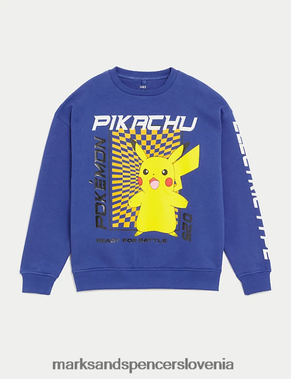 bombažna jopica pokemon modra Marks & Spencer oblačila otroci 6T8F6X8468