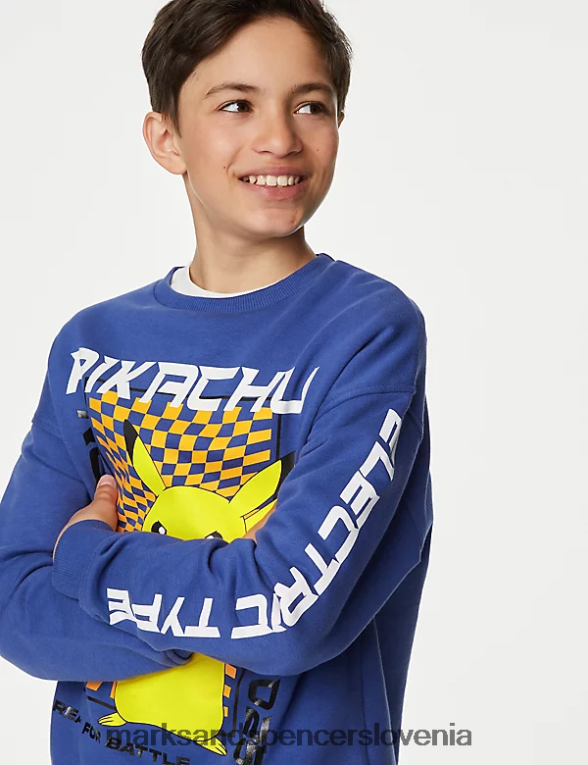 bombažna jopica pokemon modra Marks & Spencer oblačila otroci 6T8F6X8468