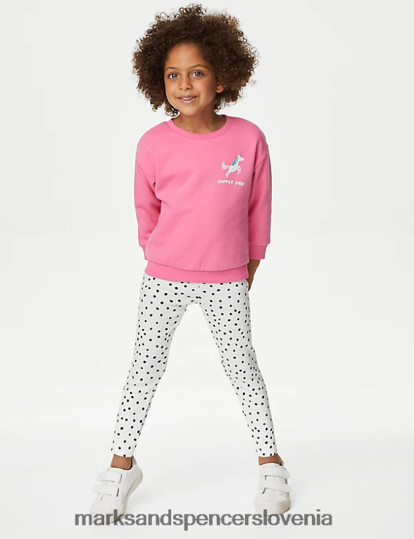 bombažna jopica samorog roza Marks & Spencer oblačila otroci 6T8F6X8769