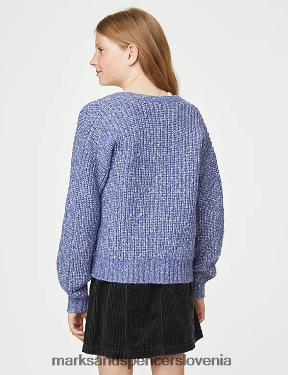 navaden kardigan modra Marks & Spencer oblačila otroci 6T8F6X8794