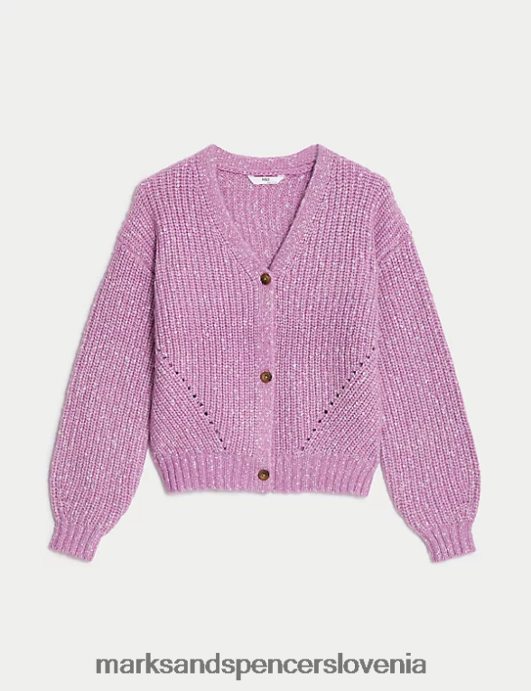 navaden kardigan roza Marks & Spencer oblačila otroci 6T8F6X9044